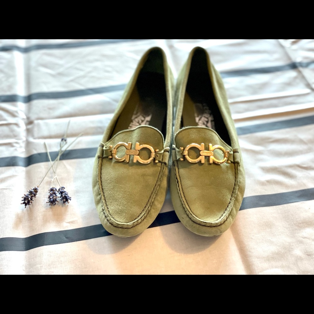 Green Salvatore Ferragamo shoes women’s 7.5